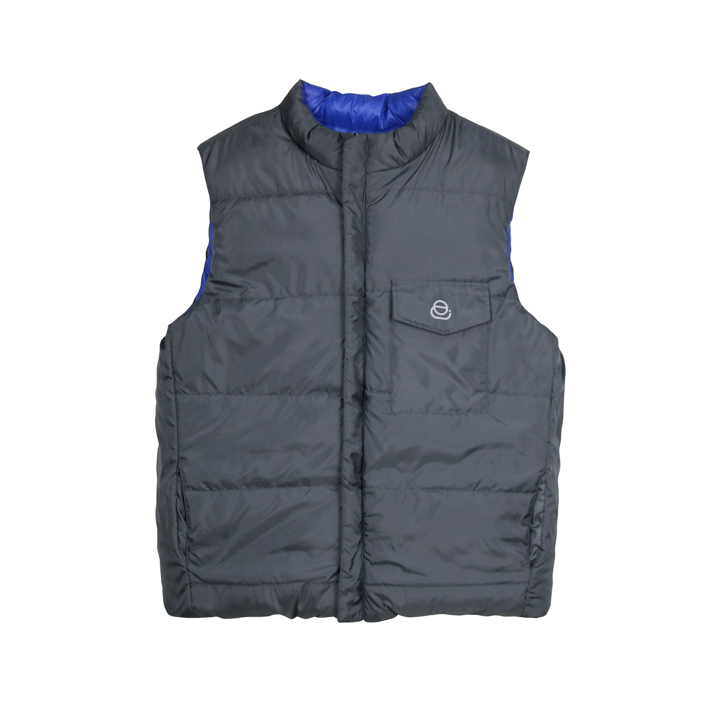 Reversible Blue Gray Vest