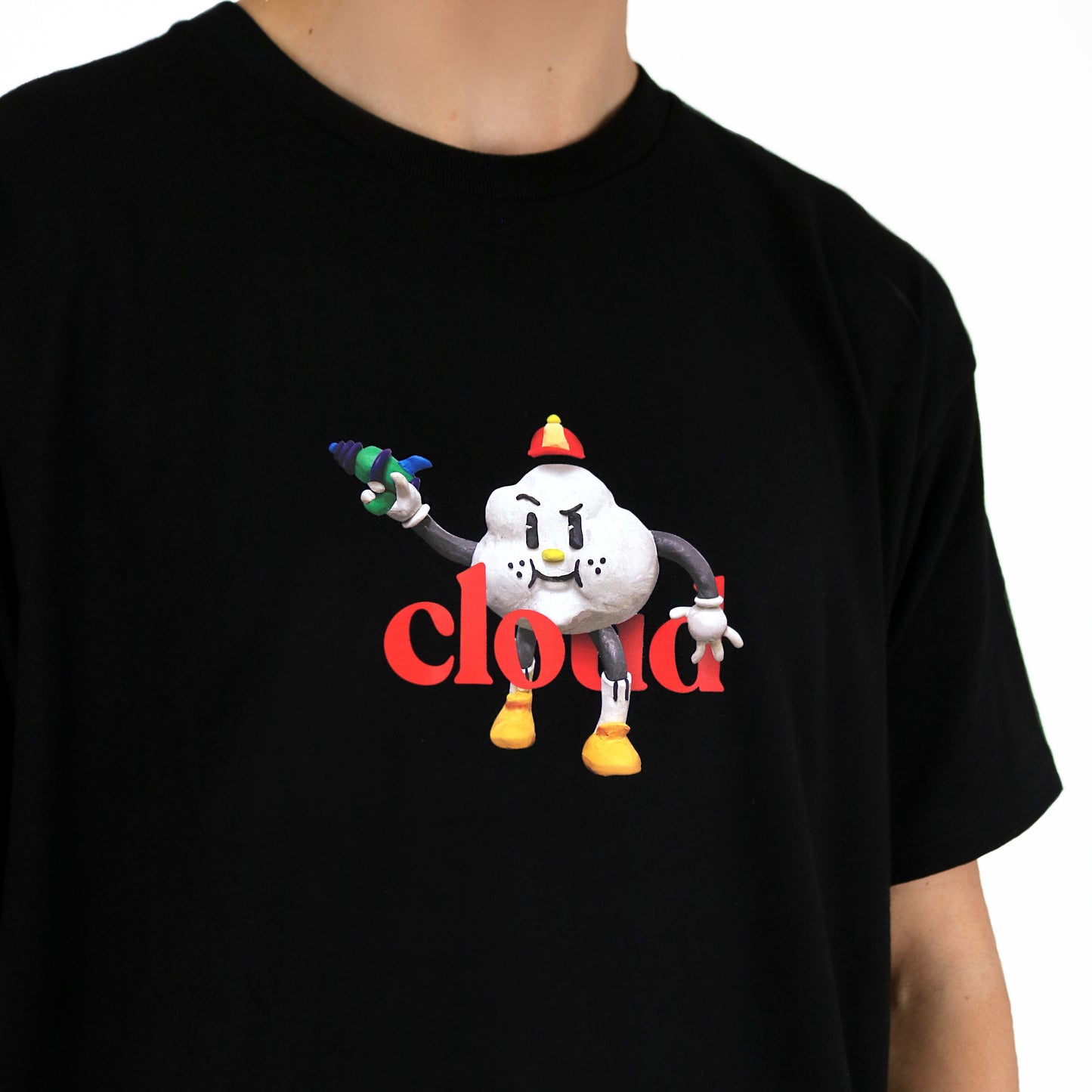 Cloudio Figure Black Tee