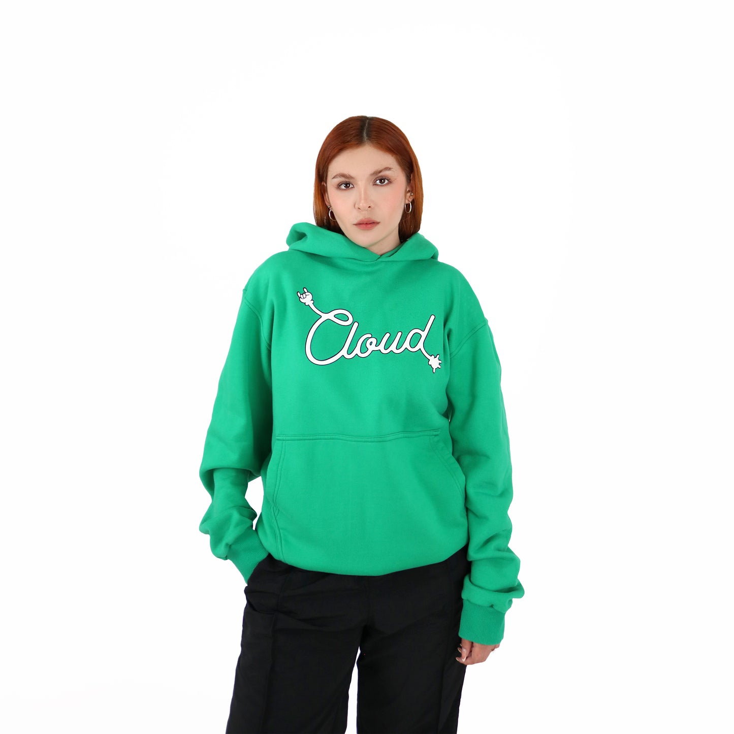 Cloudio Green Hoodie