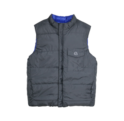 Reversible Blue Gray Vest