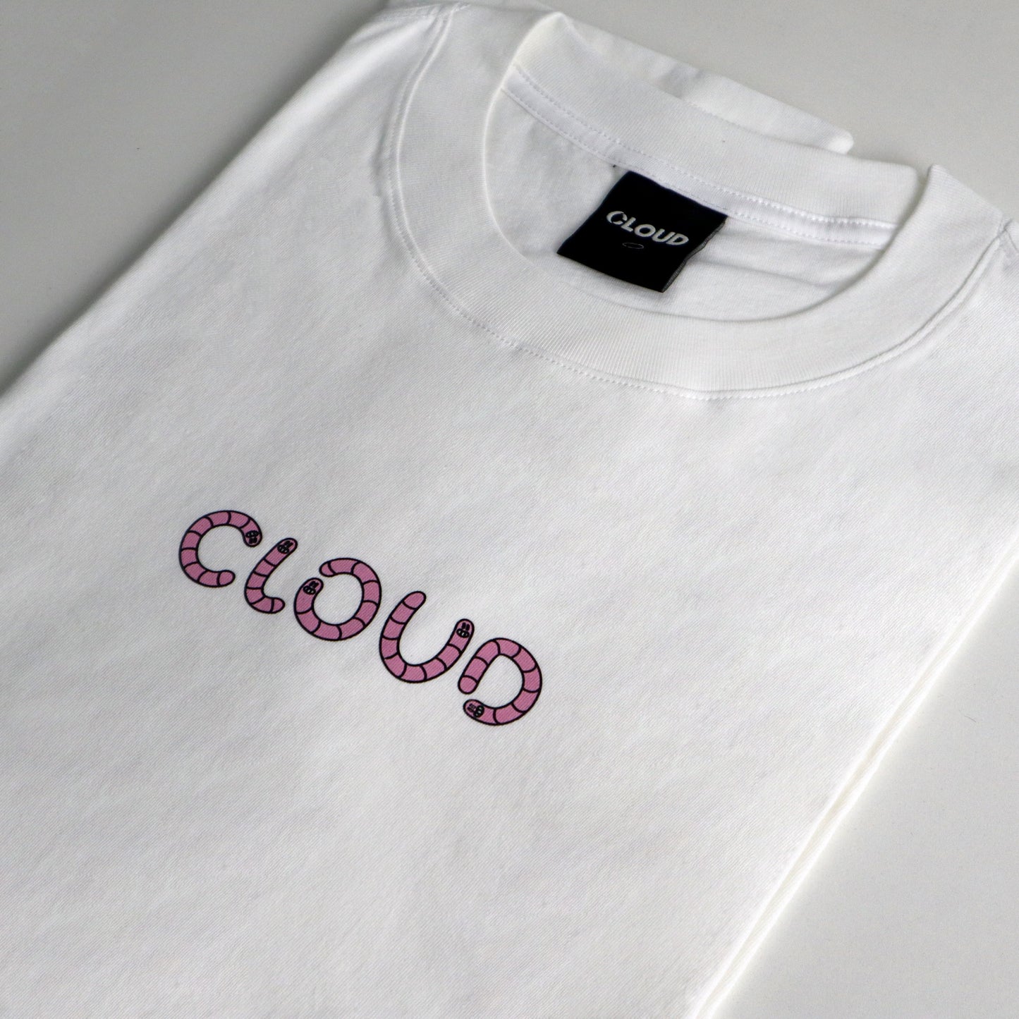 Worm Logo White Tee